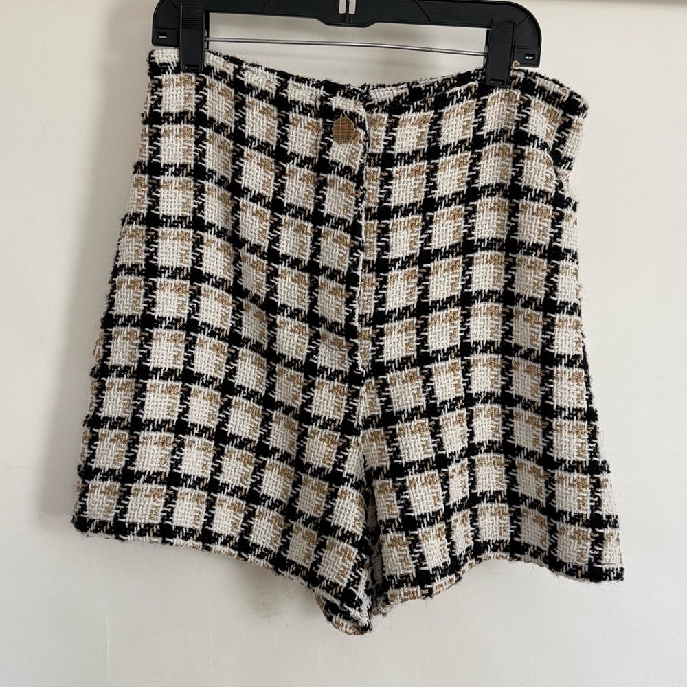 SAIPH High Waist Tweed Shorts